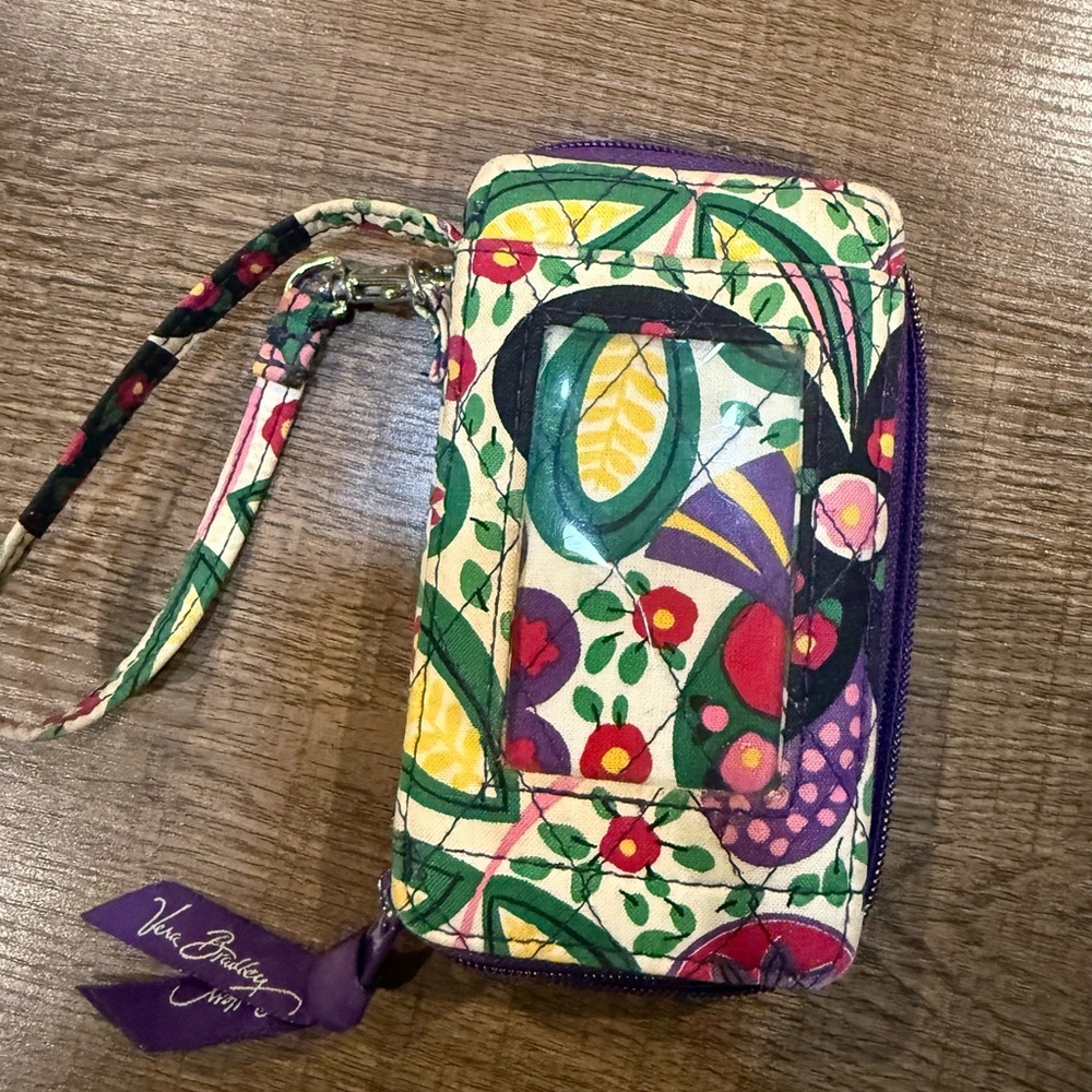 Vera Bradley Multicolor Floral Wristlet